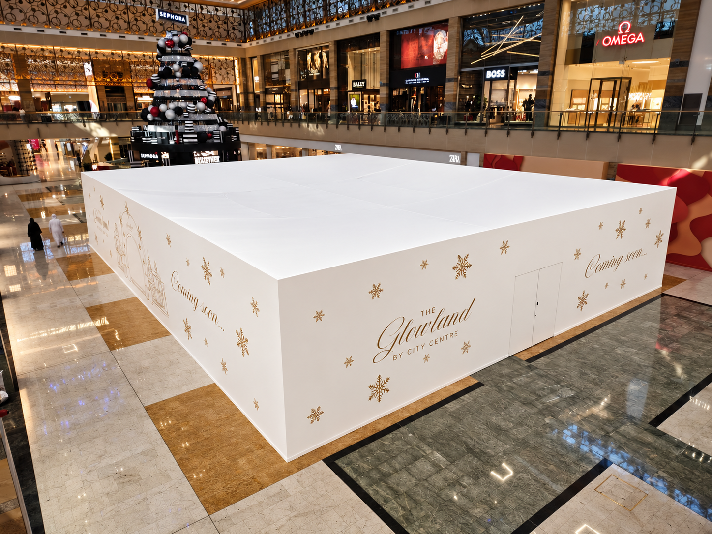 Brand Environments and Signage project: Garland hoarding