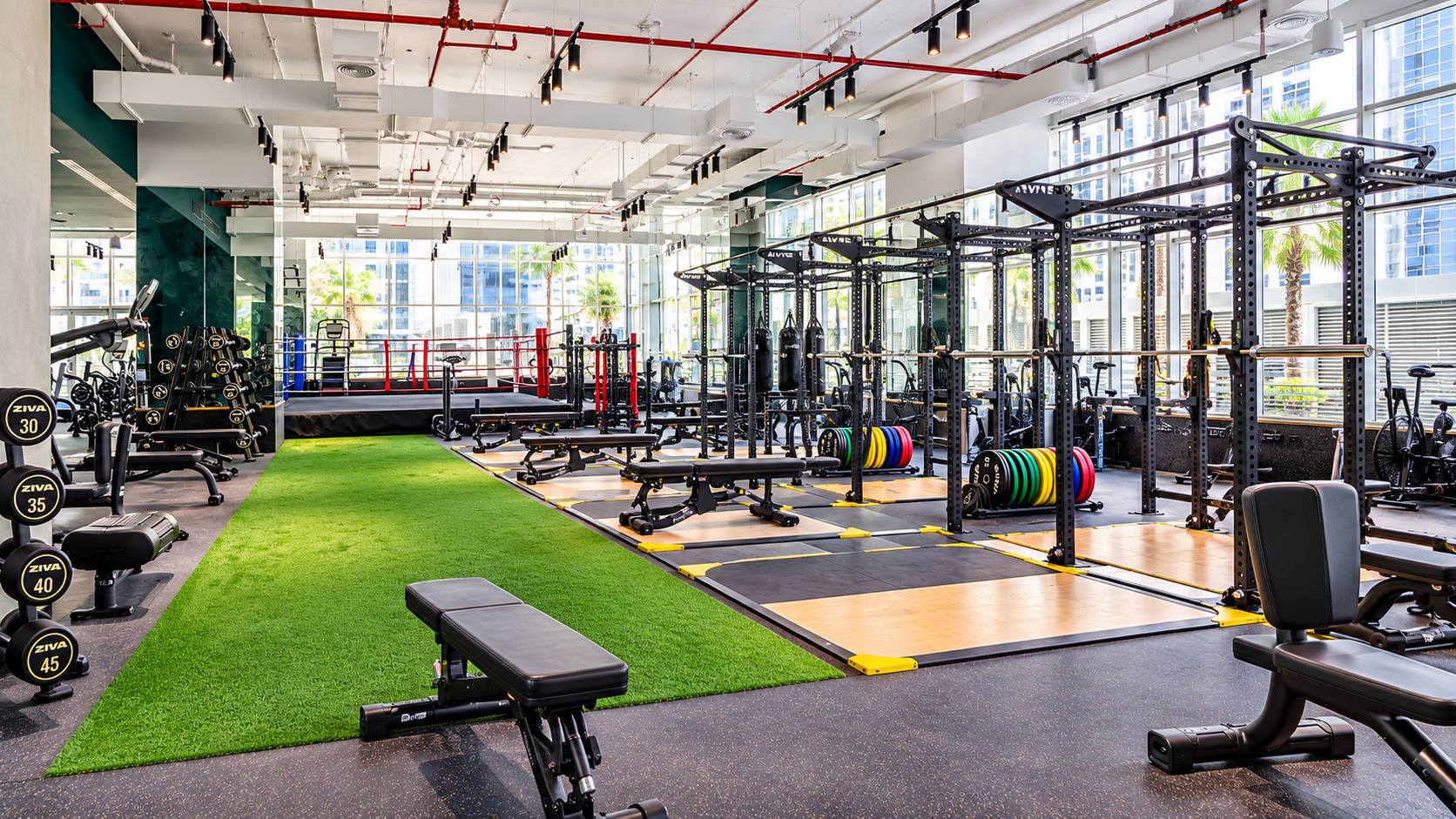 Fitness and Wellness project: gym interior fit-out