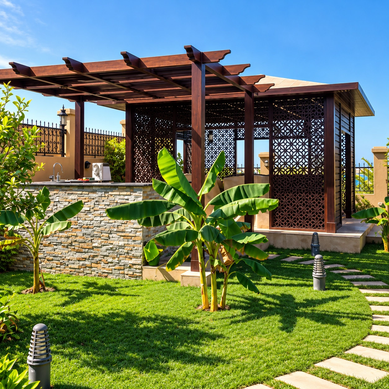 Architecture and Community project: pergola garden